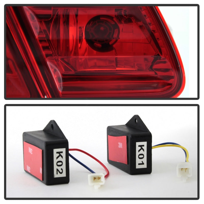 5020642 Xtune fits Mercedes Benz W210 E-Class LED Tail Lights Red Clear ALT-CL