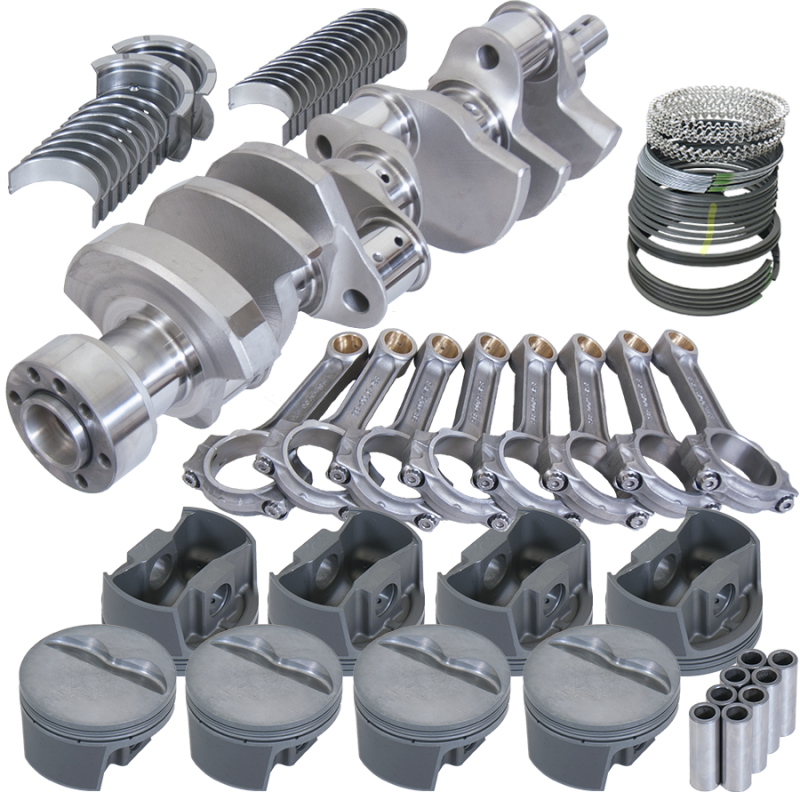 Eagle 62108060 fits Chevy LT1 350 1Pc 3.750in Crank 5.700in I-Beam Rods -5cc 4.060in Pistons Rotating Assembly