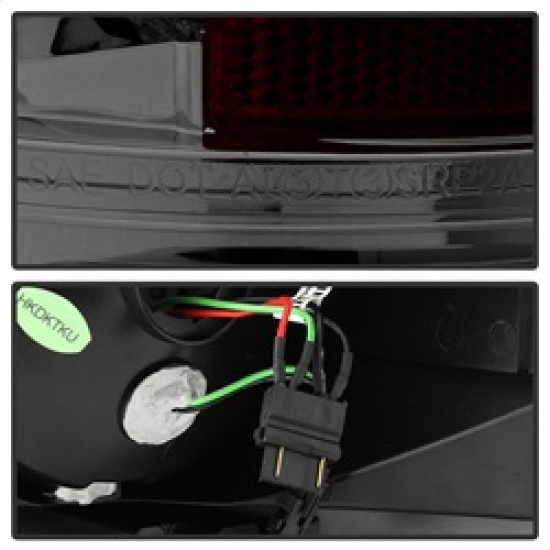 Spyder 5029621 fits Toyota 07-13 Tundra LED Tail lights Smoke ALT-YD-TTU07-LED-