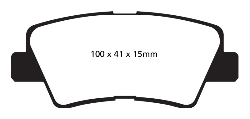 EBC DP22031 fits Hyundai 09-11 Azera 3.3 Greenstuff Rear Brake Pads