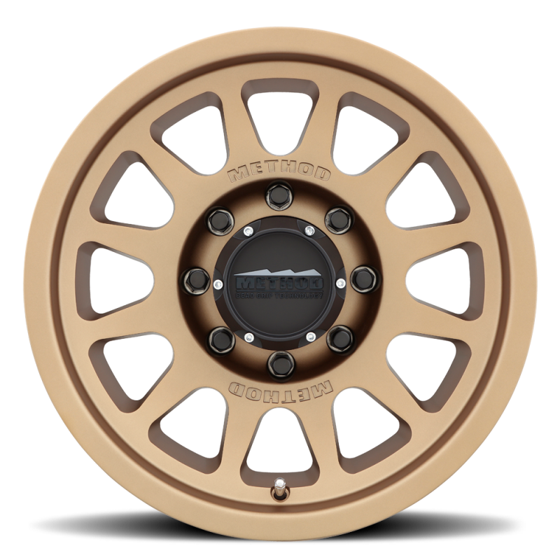 Method MR70378580900 MR703 17x8.5 0mm Offset 8x6.5 130.81mm CB Method Bronze Wheel