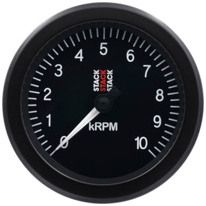 AutoMeter ST100-010 Autometer Stack Sport 88mm 0-10K RPM Tachometer - Black
