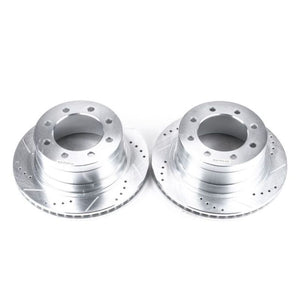 PowerStop fits Dodge 06-08 Ram 1500 Rear Evolution Drilled & Slotted Rotors -