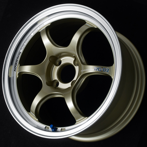 Advan YAT5E42AMCG RG-D2 15x7.0 +42 4x100 Machining and Champagne Gold Wheel