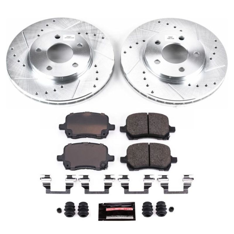 PowerStop K1617 fits Chevrolet 04-08 Malibu Front Z23 Evolution Sport Brake Kit