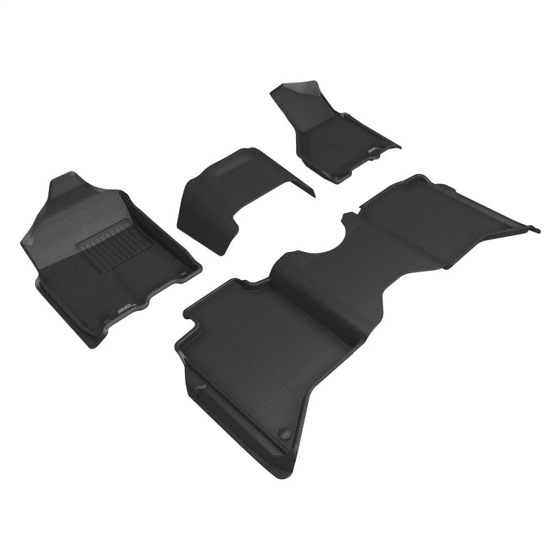 3D MAXpider 2017-2019 fits Ford F-250/350/450 Supercrew Kagu 2nd Row Floormats