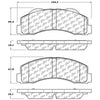 Stoptech 308.1414 10-14 Ford F-150 Street Performance Front Brake Pads