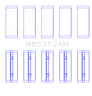 KING KINGMB5352AM0.25 fits KING MB5352AM0.25 Engine Bearings fits Renault K9K/K