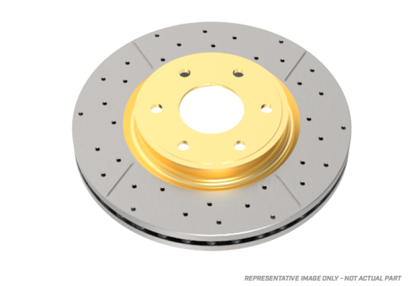 DBA 06-15 Ford Fusion Rear Street Series Drilled & Slotted Rotor w/Gold Hat
