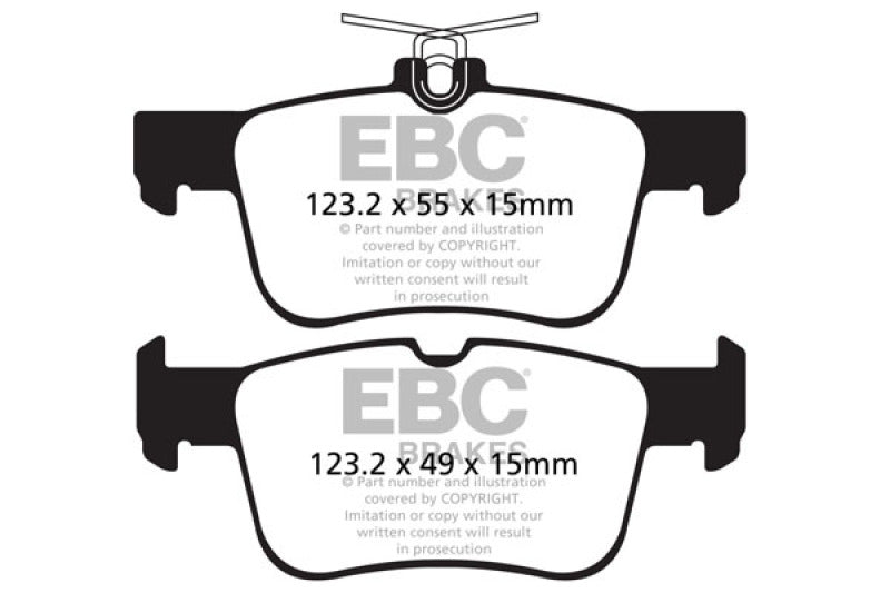 EBC DP22160 13+ fits Ford Fusion 1.6 Turbo Greenstuff Rear Brake Pads