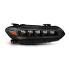 AlphaRex 880349 22-25 fits Honda Civic NOVA LED Headlights - Alpha Black