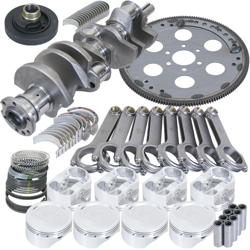 Eagle B42107030 fits Oldsmobile 45 4.500in Crank 7.100in H-Beam -15cc Inv Dome 4.155in Pistons Balanced Assembly