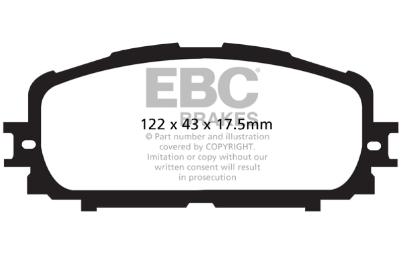 EBC DP21897 12+ fits Toyota Yaris 1.5 Greenstuff Front Brake Pads