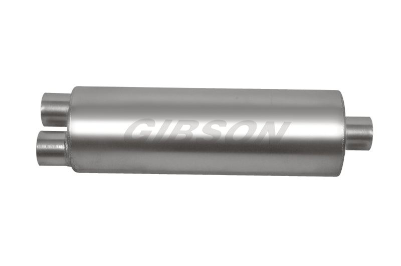 Gibson  788050S SFT Superflow Dual/Center Round Muffler - 8x24in/3in Inlet/4in O