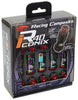 Project Kics WRIA01NK 12x1.50 R40 Iconix Lug Nuts - Neo Chrome w/Black Aluminum Cap (20 Pcs)