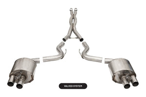 CORSA Performance 21096 Corsa 2015-2020 fits Ford Mustang GT350/R 5.2L V8 Dual Rear Cat-Back- Stainless Dual Rear Exit