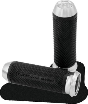 Performance 0063-2027-CH Machine Handle Grip Set - Elite Cable - Chrome