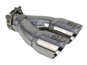 AFE 49T25364-P10  2.5in 304 Stainless Steel Clamp-on Exhaust Tip 2.5in Inlet 3i