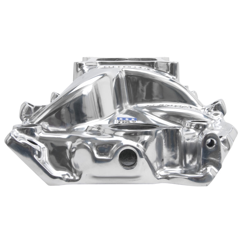 Edelbrock 75611 Polished B/B fits Chevy O-Port RPM Air-Gap Manifold