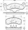 Stoptech 308.0499 Street Brake Pads