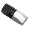 Russell 610043 Performance -10 AN Black/Silver Straight Full Flow Hose End
