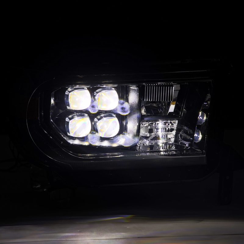 AlphaRex 880820 fits Toyota 07-13 Tundra NOVA LED Proj Headlights Alpha-Black w/Activ Light/Seq Signal/DRL