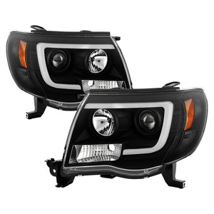 Spyder 5088185 fits Toyota 05-11 Tacoma V2 High-Power LED Headlights - Black PR