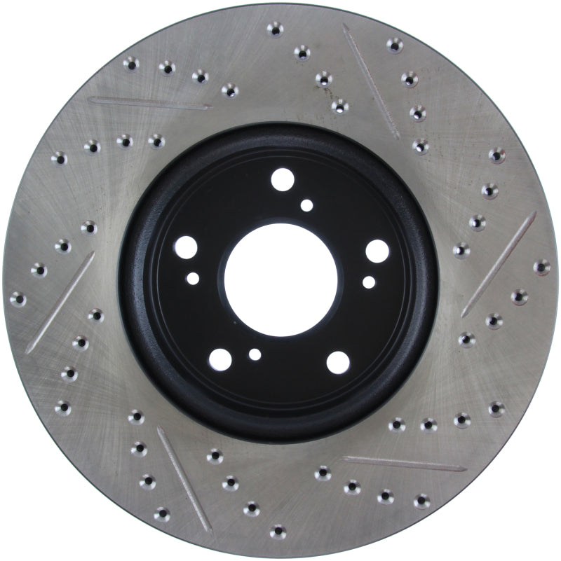 Stoptech 127.40086R Slotted & Drilled Sport Brake Rotor Front Right 13 fits Honda Accord Sport