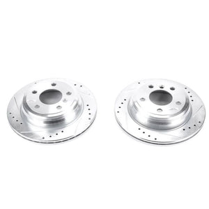 PowerStop fits BMW 13-18 320i xDrive Rear Evolution Drilled & Slotted Rotors -