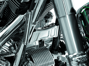 Kuryakyn 7774 Kuryakyn Downtube Cross Brace Cover 99-13 Touring Chrome