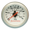 Firestone 9181 Replacement Single Pressure Gauge - White Face (For PN 2225 / 2229 / 2196) (WR17609181)