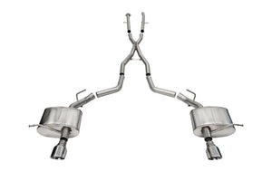 CORSA Performance 21186 Corsa 2011-2025 fits Dodge Durango Xtreme 2.5in Cat-Back Dual Rear Exit w/ Single 4.5in Polished Tips