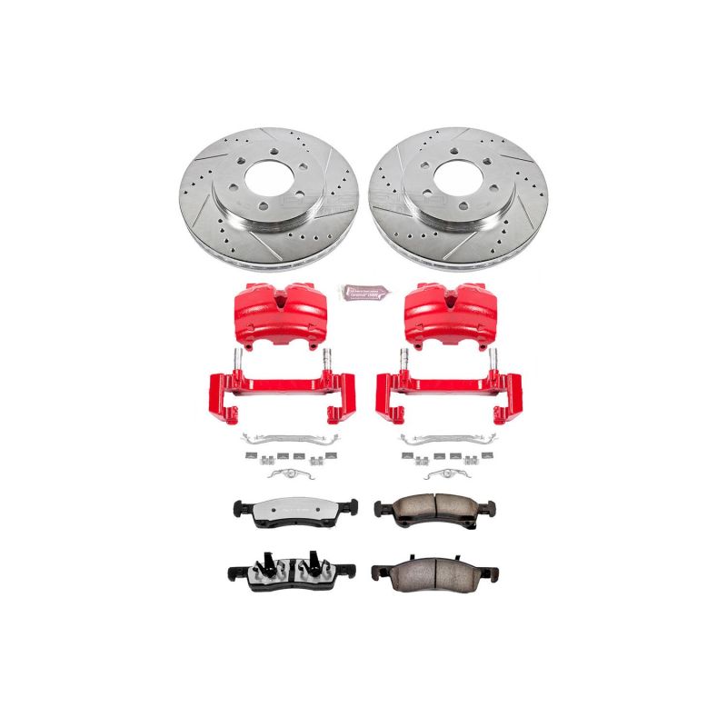 Power Stop KC1933-36 03-06 Lincoln Navigator Front Z36 Truck & Tow Kit w/Cals