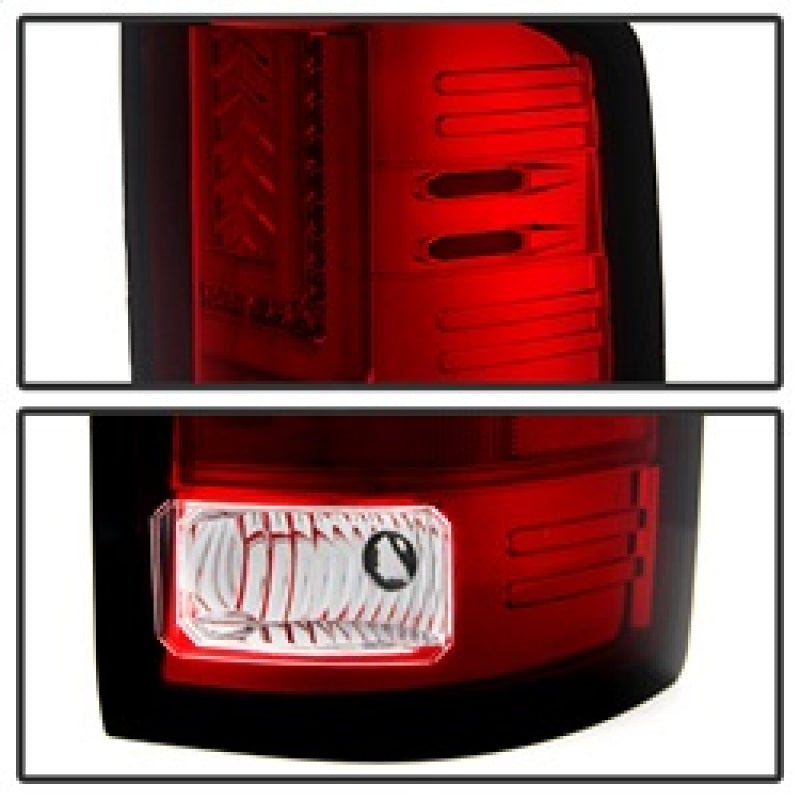 Spyder 5080677 fits GMC 14-16 Sierra LED Tail Lights Red Clear ALT-YD-GS14-LBLE