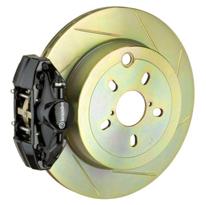 Brembo 2E5.5002A1 Brembo 08-14 WRX/10-14 Legacy 2.5i Rr GT BBK 2 Pist Cast 2pc 316 x20 1pc Rotor Slotted Type1-Black