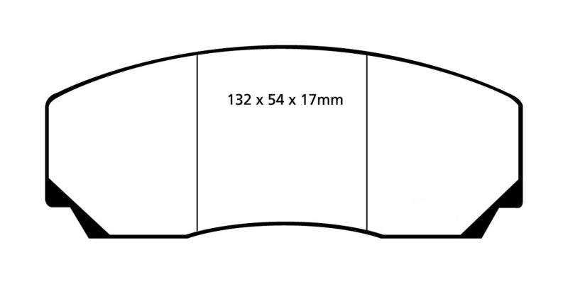 EBC DP3002C fits Aston Martin 90-00 Vantage 5.3 (Twin Supercharged)(AP) Redstuff Front Brake Pads