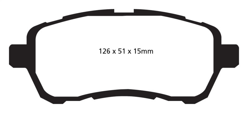 EBC DP22003 10+ fits Mazda 2 1.5 Greenstuff Front Brake Pads