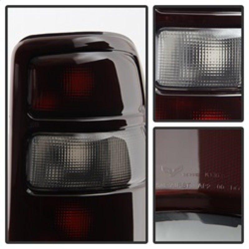 SPYDER 9028809 xTune fits GMC Yukon OEM Style Tail Lights Black Rim Red Smoked