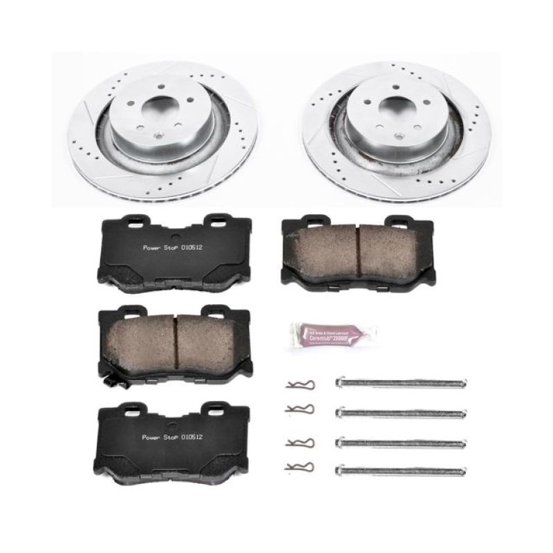 PowerStop K4732 08-13 fits Infiniti G37 Rear Z23 Evolution Sport Brake Kit