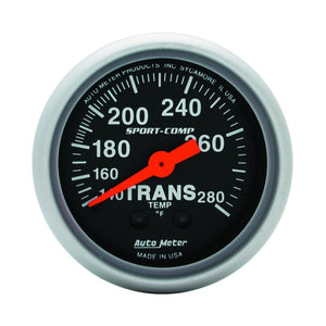 AutoMeter 3351 Autometer Sport Comp 140-280F Trans Temp Gauge