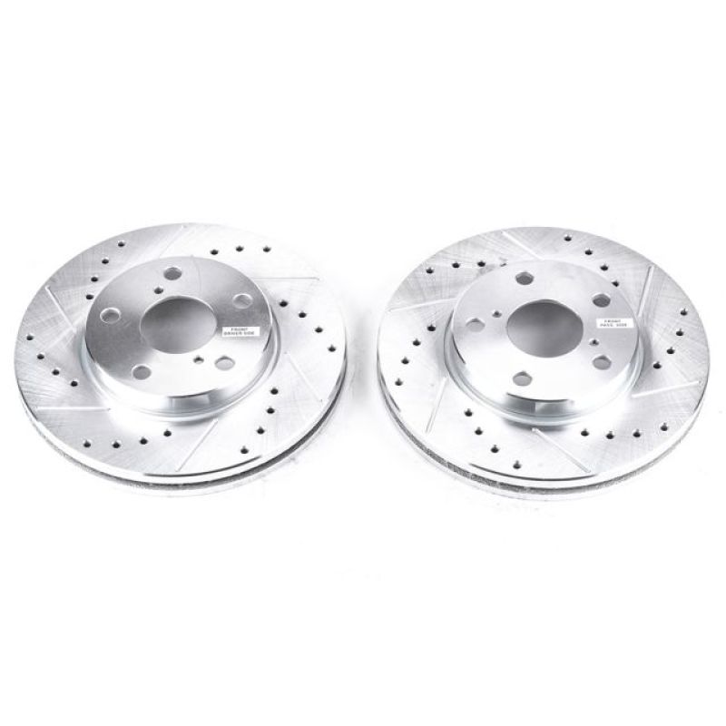 PowerStop fits Lexus 92-98 SC300 Front Evolution Drilled & Slotted Rotors - Pair