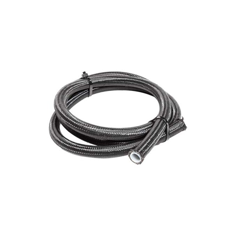 Snow SNF-60805B 8AN Braided Stainless PTFE Hose - 5ft (Black)