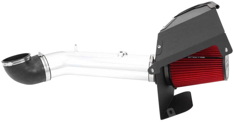 Spectre 9004 11-13 fits GM 2500HD/3500HD V8-6.0L F/I Air Intake Kit - Polished w/Red Filter