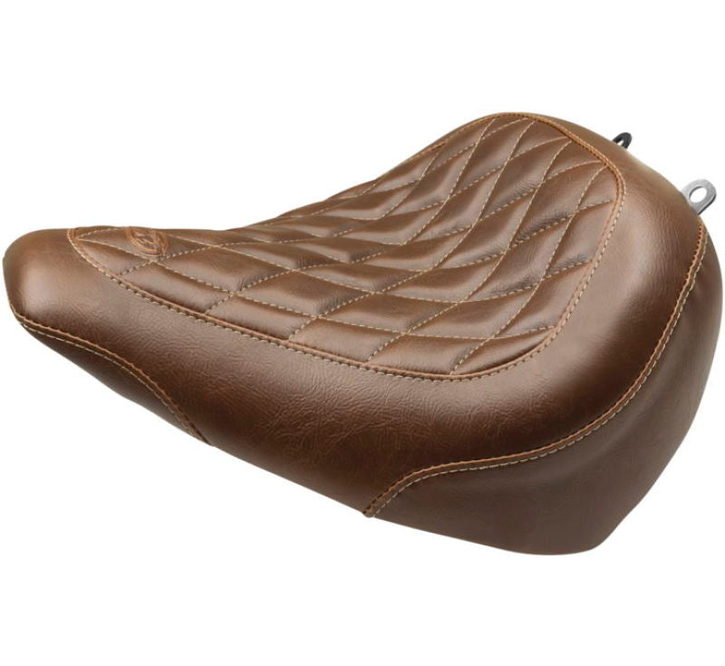 Mustang 83059 Harley Breakout Wide Tripper Solo Seat Diamond Stitch - Brown