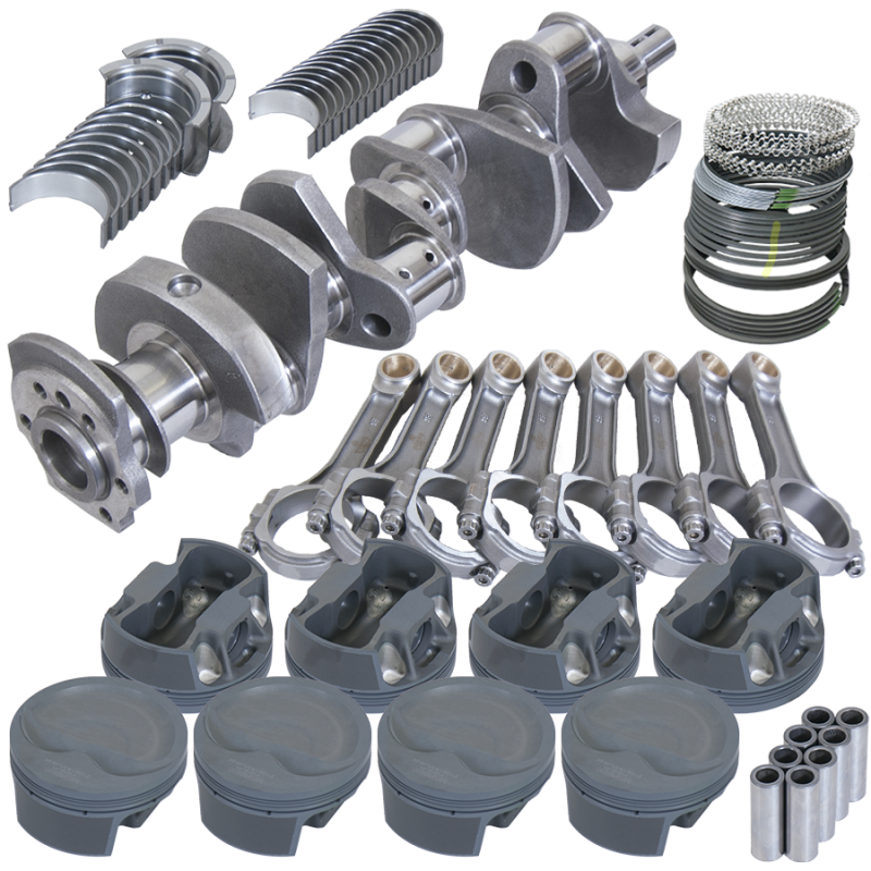 Eagle 13002030 fits Chevy 350 3.750in Crank 6.000in I-Beam Rods -16cc 4.030in Pistons Rotating Assembly