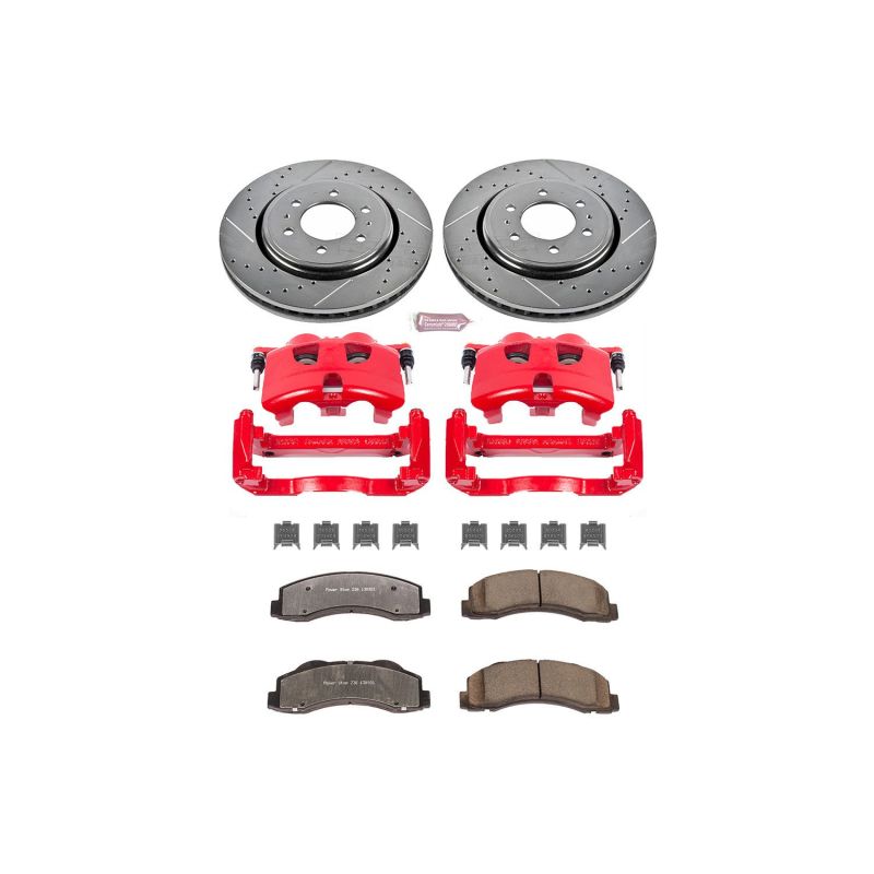 PowerStop KC3167A-36 12-20 fits Ford F-150 Front Z36 Truck & Tow Kit w/Cals