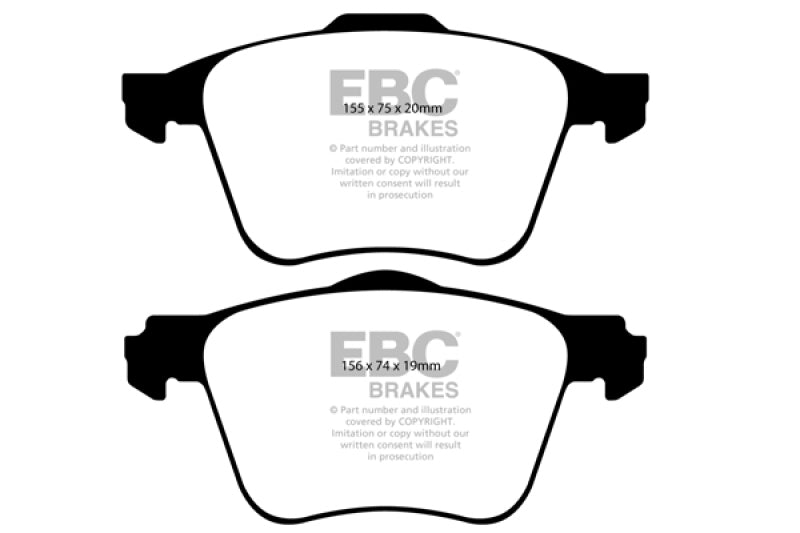 EBC DP21690 fits Volvo 03-09 XC90 2.9 Twin Turbo Greenstuff Front Brake Pads