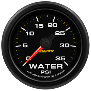 AutoMeter 9266 Autometer Extreme Environment 2-1/16in 35PSI Water Pressure Gauge w/ Warning