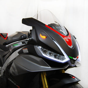 New Rage Cycles RSV4-MBO-25 25+ Aprilia RSV4 Mirror Block Off Turn Signals