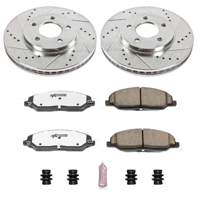 PowerStop K1382-26 05-10 fits Ford Mustang Front Z26 Street Warrior Brake Kit